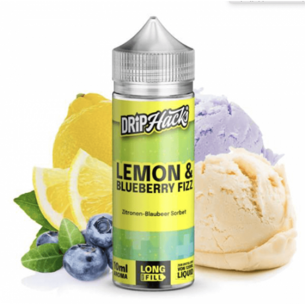 Drip Hacks LEMON & BLUEBERRY FIZZ Hack Shot Aroma Longfill 10 ml / 120 ml