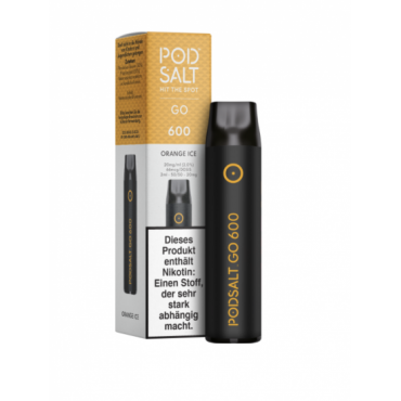 POD SALT GO 600 K POD System Nic Salt 2.0 ml / 20 mg ORANGE ICE