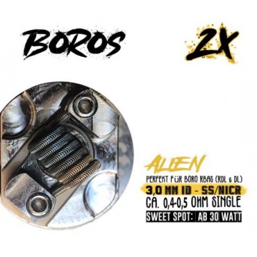 Psycho Coils Handmade Boros Coil 2 x 0.40 - 0.50 Ohm