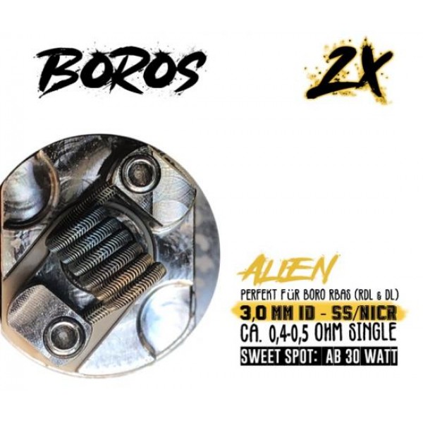 Psycho Coils Handmade Boros Coil 2 x 0.40 - 0.50 Ohm