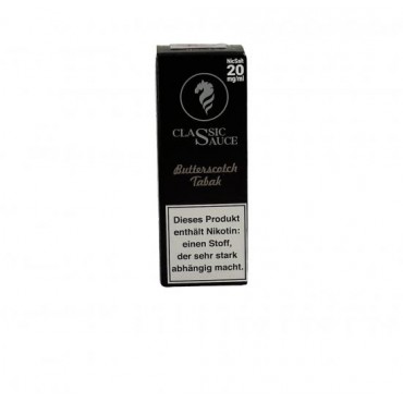 BUTTERSCOTCH TABAK by Classic Sauce Nikotinsalz Liquid 10 ml / 20 mg