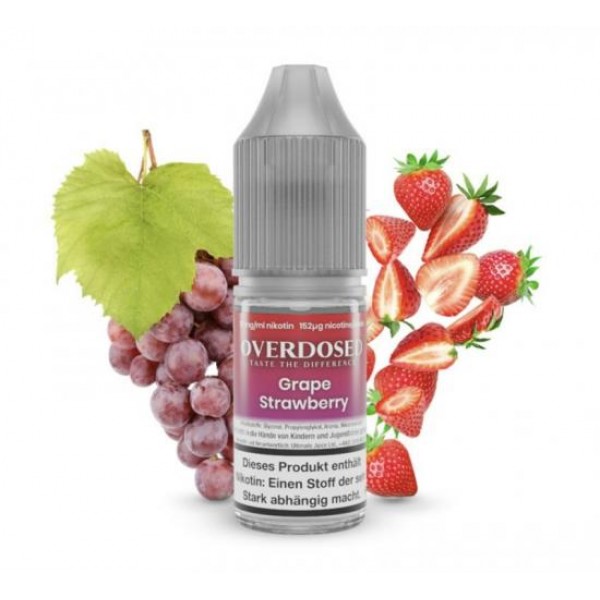 OVERDOSED Grape Strawberry Nikotinsalz SALT NIC Liquid 8 ml / 10 mg
