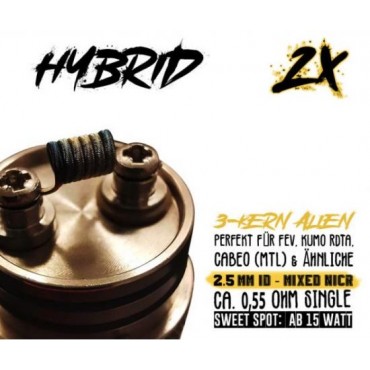 Psycho Coils Handmade Coils – DL – MTL Coil – 0.55 Ohm – 2.5 mm