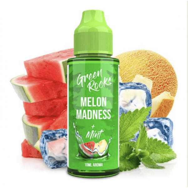 Green Rocks MELON MADNESS by Drip Hacks Aroma Longfill 10 ml / 120 ml