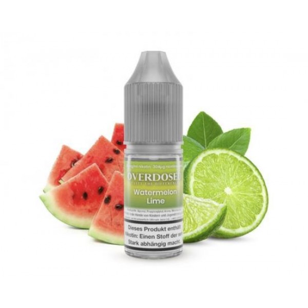 OVERDOSED Watermelon Lime Nikotinsalz SALT NIC Liquid 8 ml / 10 mg