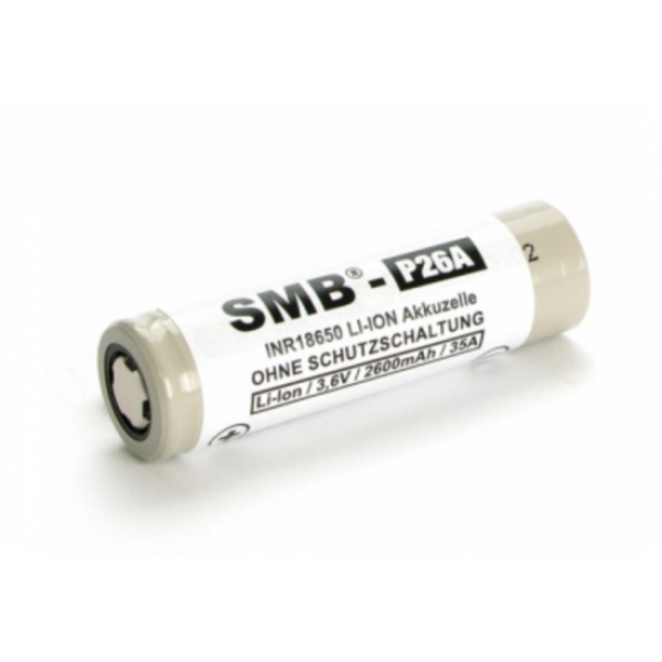 SMB Molicel INR 18650 P26A 2600mAh 35A 3,6 V