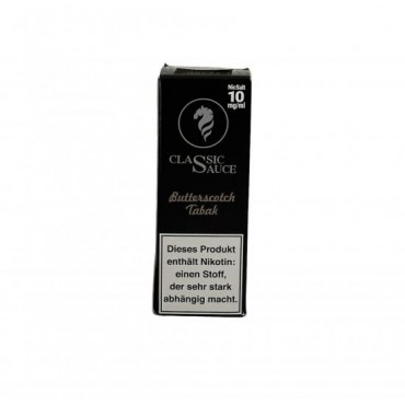 BUTTERSCOTCH TABAK by Classic Sauce Nikotinsalz Liquid 10 ml / 10 mg