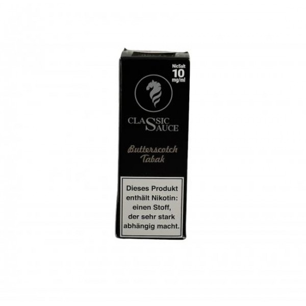 BUTTERSCOTCH TABAK by Classic Sauce Nikotinsalz Liquid 10 ml / 10 mg