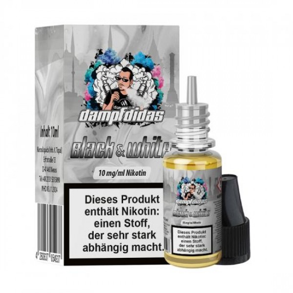 Dampfdidas BLACK & WHITE Nikotinsalz SALT NIC Liquid 10 ml / 20 mg