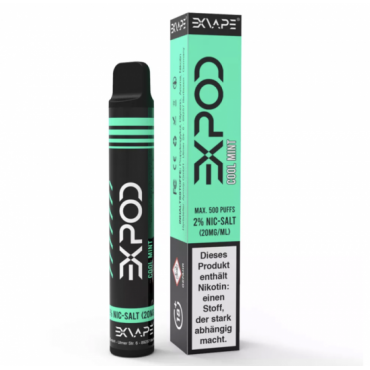 EXVAPE EXPOD Einweg POD System Nic Salt 2.0 ml / 20 mg COOL MINT