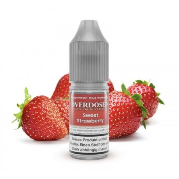 OVERDOSED Sweet Strawberry Nikotinsalz SALT NIC Liquid 8 ml / 10 mg