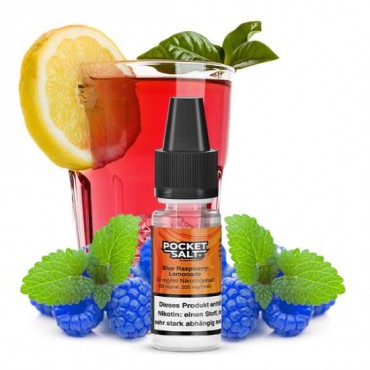 Pocket Salt BLUE RASPBERRY LEMONADE by Drip Hacks NIC SALT Nikotinsalz Liquid 10 ml / 20 mg