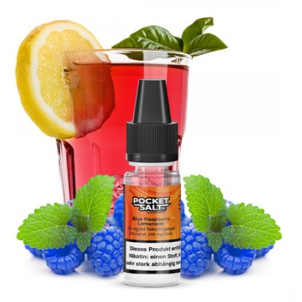 Pocket Salt BLUE RASPBERRY LEMONADE by Drip Hacks NIC SALT Nikotinsalz Liquid 10 ml / 20 mg