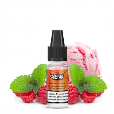 Pocket Salt RASPBERRY SHERBET by Drip Hacks NIC SALT Nikotinsalz Liquid 10 ml / 20 mg