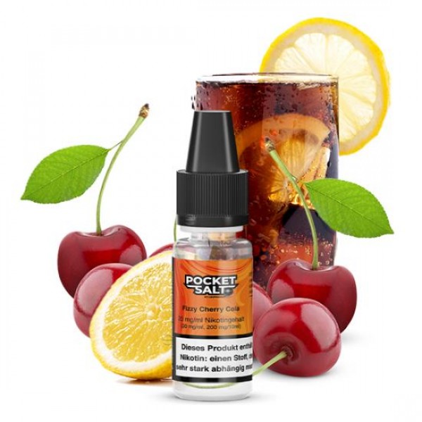 Pocket Salt FIZZY CHERRY COLA by Drip Hacks NIC SALT Nikotinsalz Liquid 10 ml / 20 mg