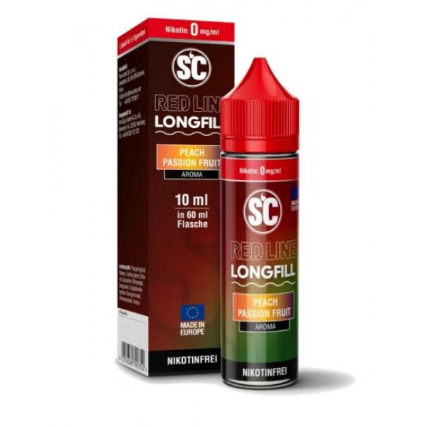 SC RED LINE Peach Passion Fruit Aroma Longfill 10 ml / 60 ml