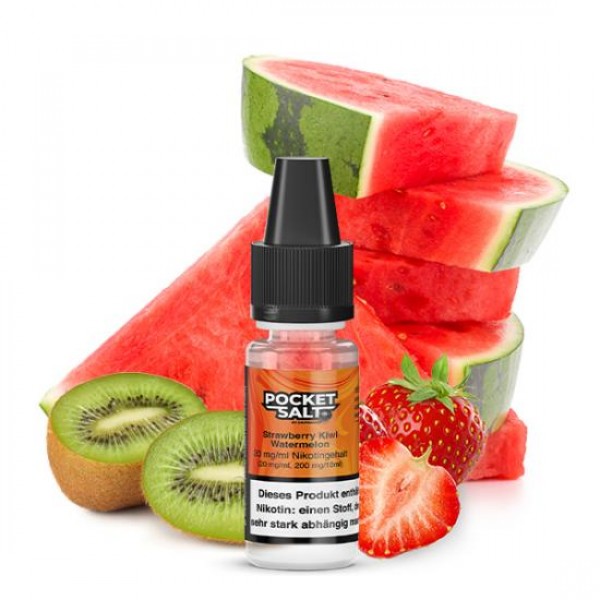 Pocket Salt STRAWBERRY KIWI WATERMELON by Drip Hacks NIC SALT Nikotinsalz Liquid 10 ml / 20 mg