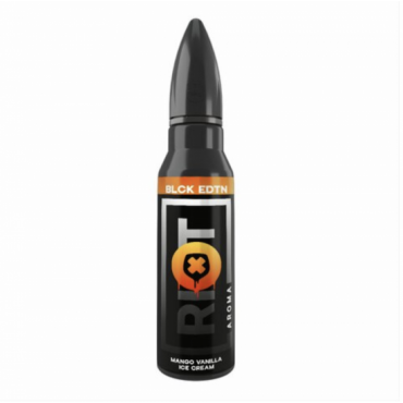 Riot Squad BLACK EDITION MANGO VANILLA ICE CREAM 15 ml / 60 ml Aroma Longfill
