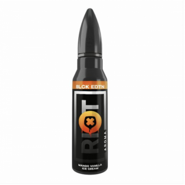 Riot Squad BLACK EDITION MANGO VANILLA ICE CREAM 15 ml / 60 ml Aroma Longfill