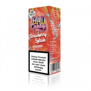 BAD CANDY Strawberry Splash NIC SALT Nikotinsalz Liquid 10 mg / 10 ml